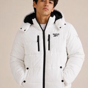 Cozy white Reebok puffer‎ jacket